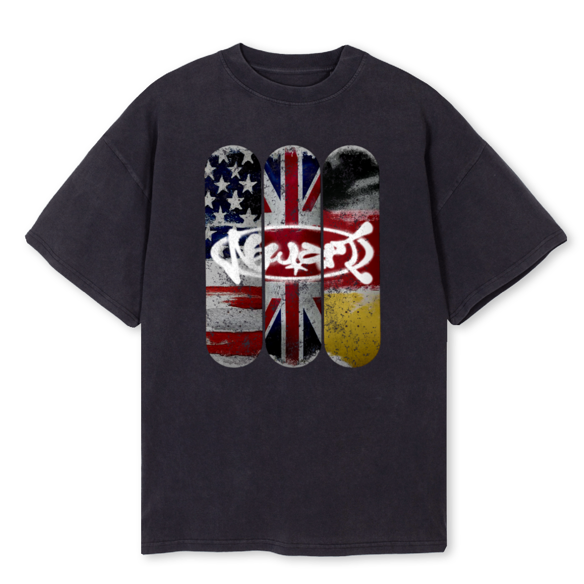 Faded Black Skate Tee